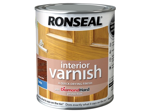 [RSLIVSDO750] Interior Varnish Quick Dry Satin Dark Oak 750ml