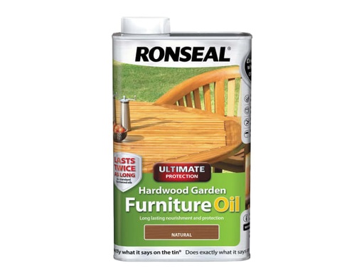 [RSLUHWGFOC1L] Ultimate Protection Hardwood Garden Furniture Oil Natural 1 litre