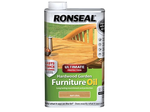 [RSLUHWGFOCLR] Ultimate Protection Hardwood Garden Furniture Oil Natural Clear 500ml