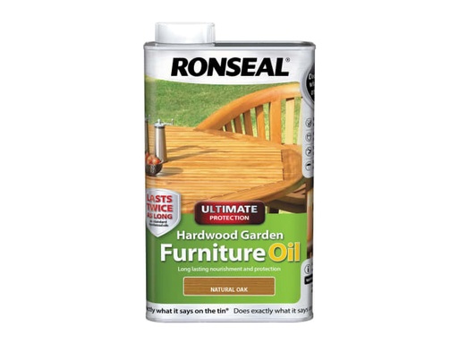 [RSLUHWGFOO1L] Ultimate Protection Hardwood Garden Furniture Oil Natural Oak 1 litre