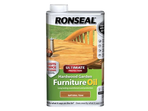 [RSLUHWGFOT1L] Ultimate Protection Hardwood Garden Furniture Oil Natural Teak 1 litre