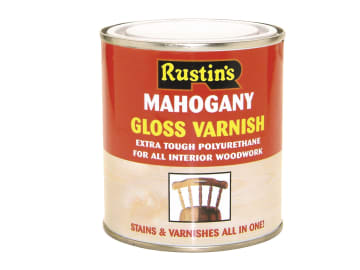 [RUSPVGDO250] Polyurethane Varnish & Stain Gloss Dark Oak 250ml