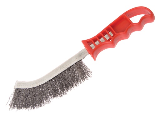 [FAIWBHANDS] Wire Scratch Brush Steel Red Handle