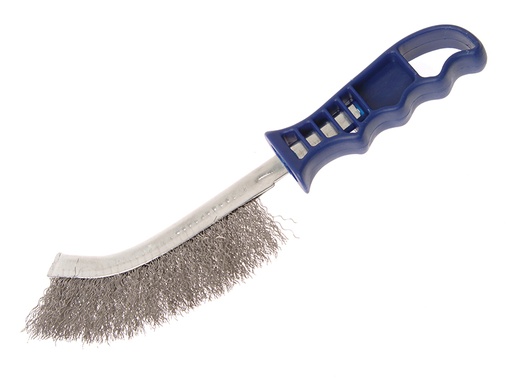 [FAIWBHANDSS] Wire Scratch Brush Stainless Steel Blue Handle