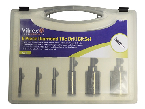 [VITDDK001] DDK001 Porcelain Drill Kit, 6 Piece