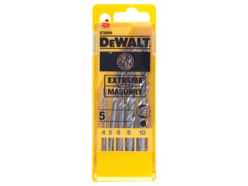 [DEWDT6956QZ] Extreme Masonry Drill Bit Set, 5 Piece