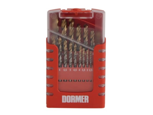 [DORA095COMP] A095 Compact Set HSS TiN Drill Set of 19 1.0-10 x 0.5mm