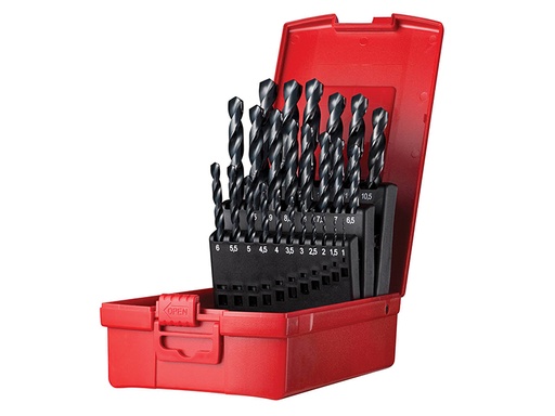[DORSET204] A190 No.204 Metric HSS Drill Set of 25 1.0-13.0 x 0.5mm