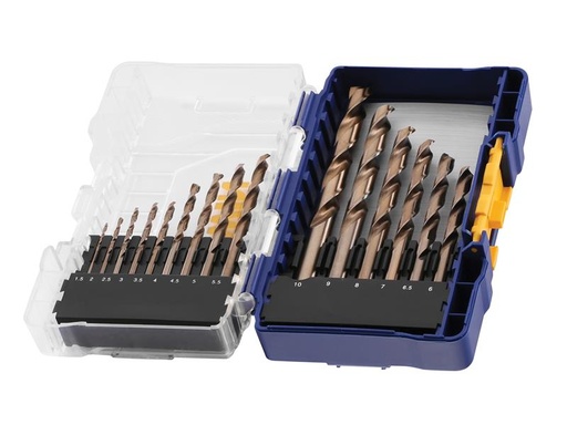 [IRWIW3036501] HSS Cobalt Drill Bit Set, 15 Piece