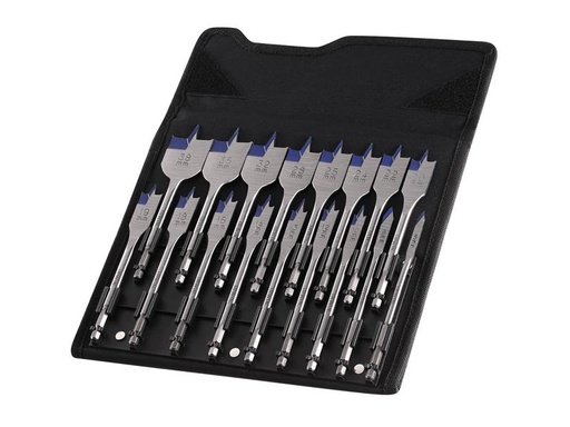 [IRWIW4041002] Blue Groove 4X Flat Bit Set, 17 Piece