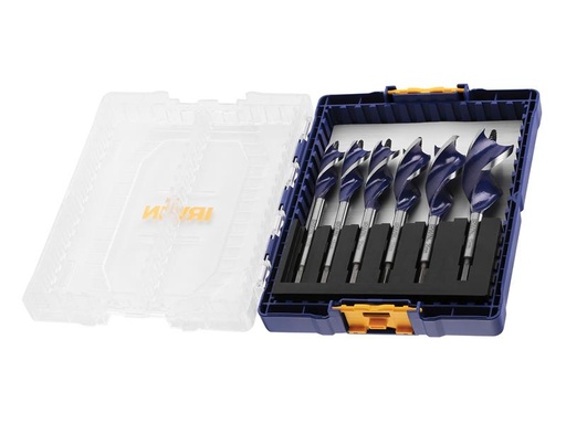 [IRWIW4042202] Blue Groove 6X Wood Bit Set, 6 Piece