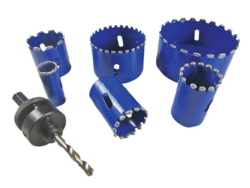 [BOA21001] Kitchen & Bathroom Installer Kit Diamond Holesaw Set, 6 Piece