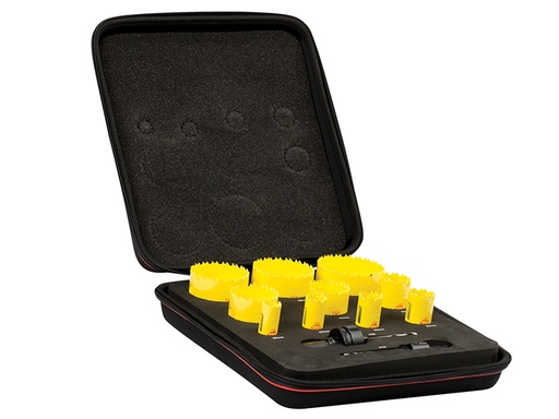 [STRKDC10021] KDC10021 Deep Cut Bi-Metal Deluxe Electrician's Holesaw Kit, 12 Piece