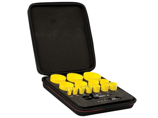 [STRKFC14021] KFC14021 Fast Cut Bi-Metal Universal Holesaw Kit, 16 Piece