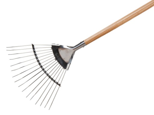 [K/S70100741] Stainless Steel Garden Life Lawn Rake, FSC®