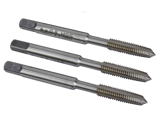 [FAIHSSTM5] HSS Straight Flute Tap Set M5 x 0.8, 3 Piece