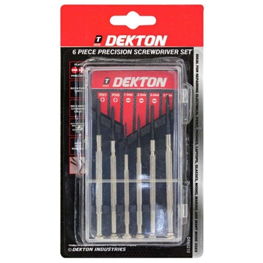 [DT65210] DEKTON Precision Screwdriver Set - 6pc