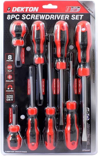 [DT65267] DEKTON 8-Piece Assorted Screwdriver Set