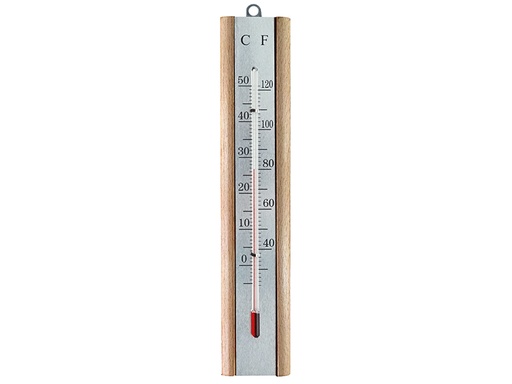 [FAITHBEECH] Thermometer Wall Beech Silver 200mm