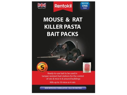 [RKLFMR51] Mouse & Rat Killer Pasta Bait (Sachets 5)