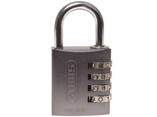 [ABU14540TIT] 145/40 40mm Aluminium Combination Padlock Titanium 49551