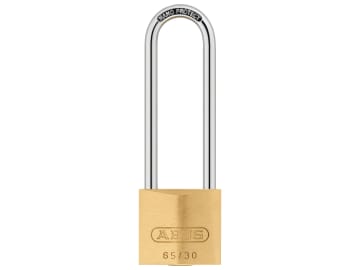 [ABUKA12635] 65/30mm Brass Padlock 60mm Long Shackle Keyed Alike 6304