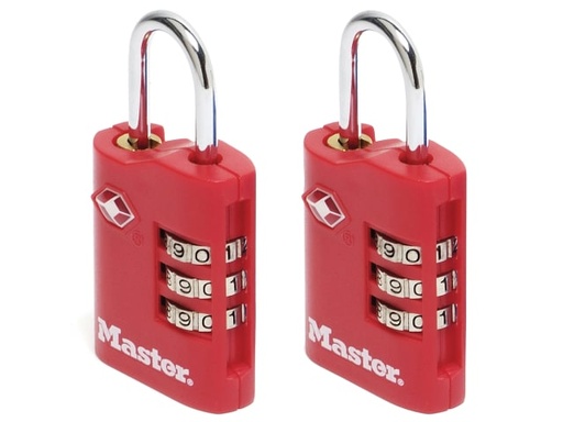 [MLK4686EURT] TSA 3-Digit Combination Zinc 30mm Padlock x 2