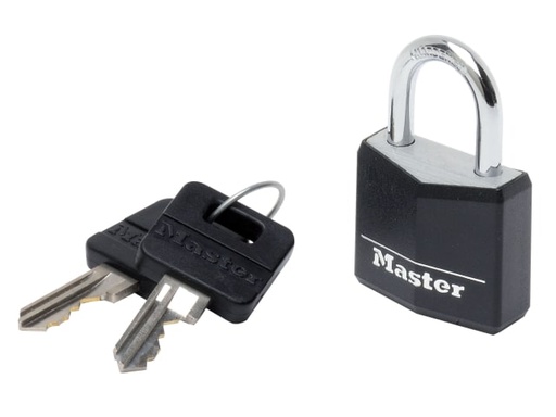 [MLK9130BLK] Aluminium Black Vinyl Cover 30mm Padlock 4-Pin