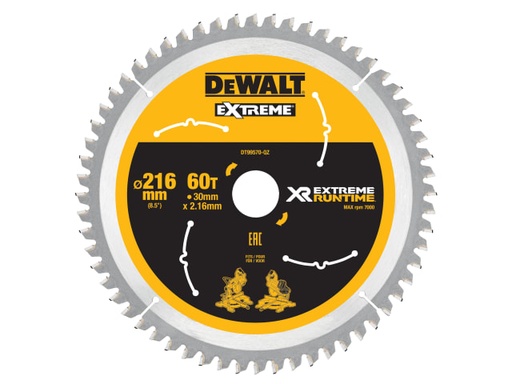 [DEWDT99570QZ] XR FlexVolt Circular Saw Blade 216 x 30mm x 60T