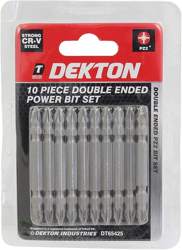 [DT65425] DEKTON 10-Piece Double Ended Power Bit Set PZ2