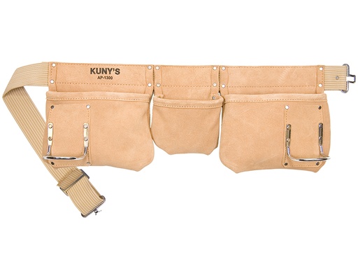 [KUNAP1300] AP-1300 Carpenter's Apron 5 Pocket Suede Leather