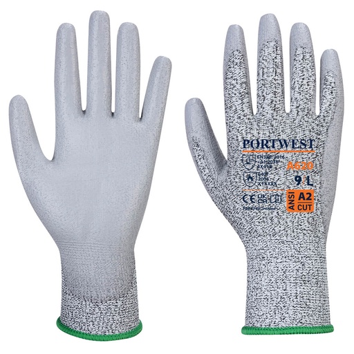 A620 Lr Cut Pu Palm Glove - Grey