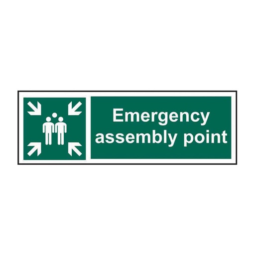 [HBS 12394] Emergency Assembly point - SAV (300 x 100mm)