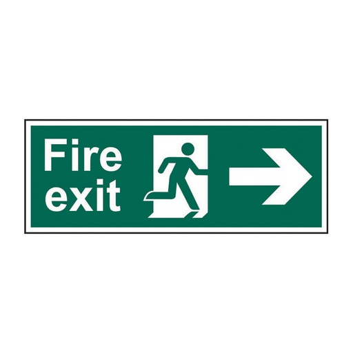 [HBS 12000] Fire exit (Man arrow right) - SAV (400 x 150mm)