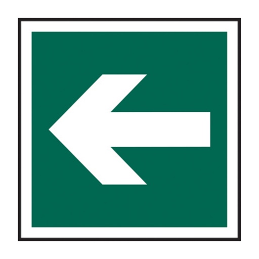 [HBS 12024] Horizonal arrow symbol - SAV (125 x 125mm)