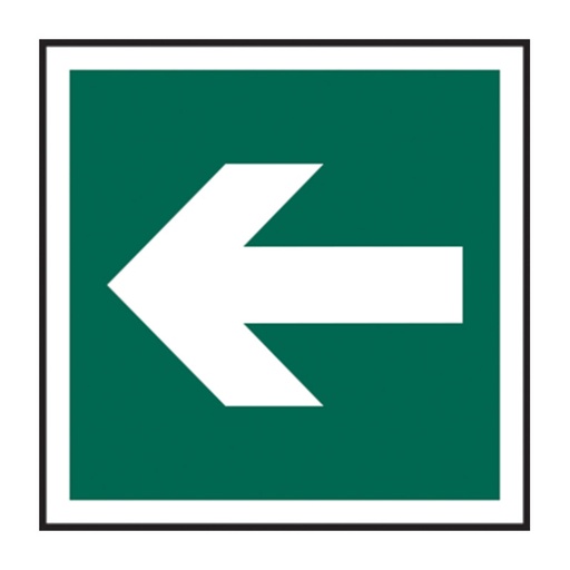 [HBS 12026] Horizonal arrow symbol - SAV (150 x 150mm)