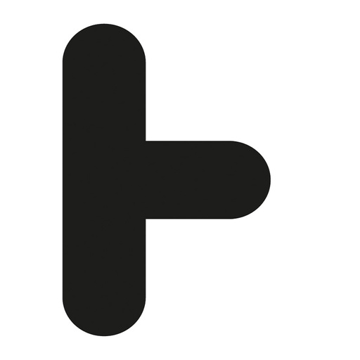 [HBS 16031] Black Symbol "T" - R9 Floor Signals (300mm x 200mm) Pack of 10