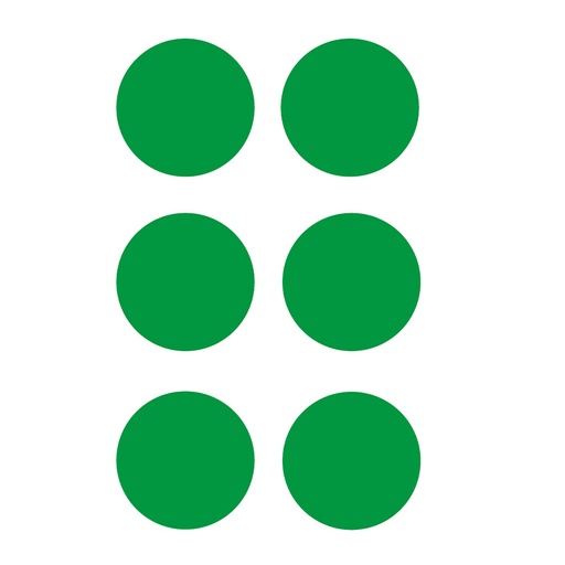 [HBS 16046] Green Circles - R9 Floor Signals (90mm Dia.) Pack of 100