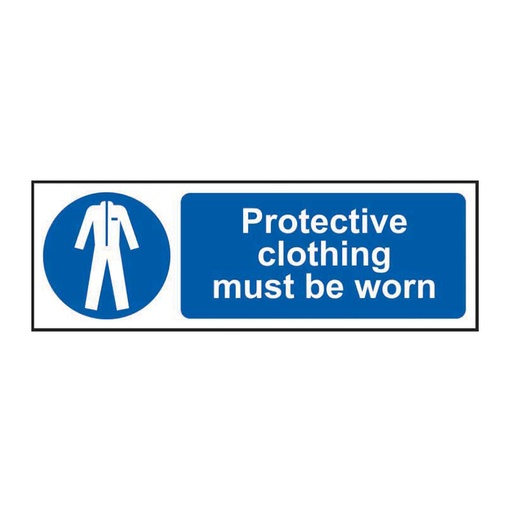 [HBS 11380] Protective clothing must be worn - SAV (300 x 100mm)