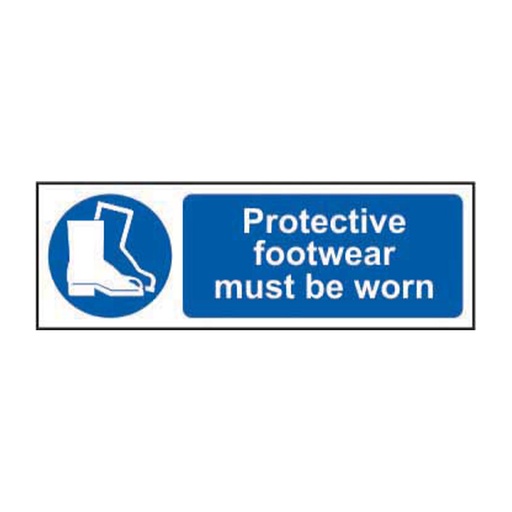 [HBS 11386] Protective footwear must be worn - SAV (600 x 200mm)