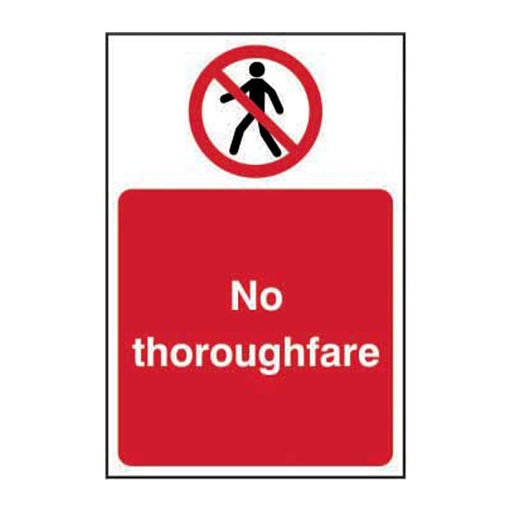 [HBS 11608] No thoroughfare - SAV (200 x 300mm)