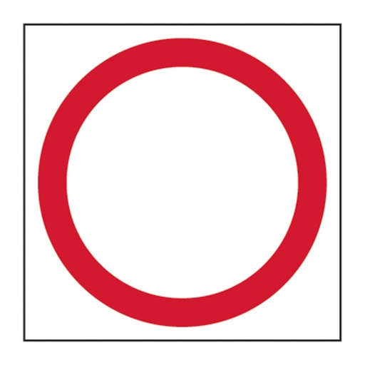[HBS 4320] Blank (speed limit) - FMX (400 x 400mm)