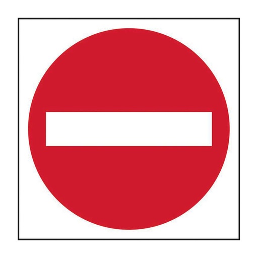 [HBS 4330] No entry (symbol) - FMX (400 x 400mm)