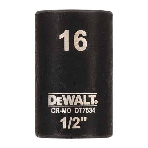 [DEWDT7534-QZ] DeWalt 16mm 1/2" Impact Socket (Shallow)