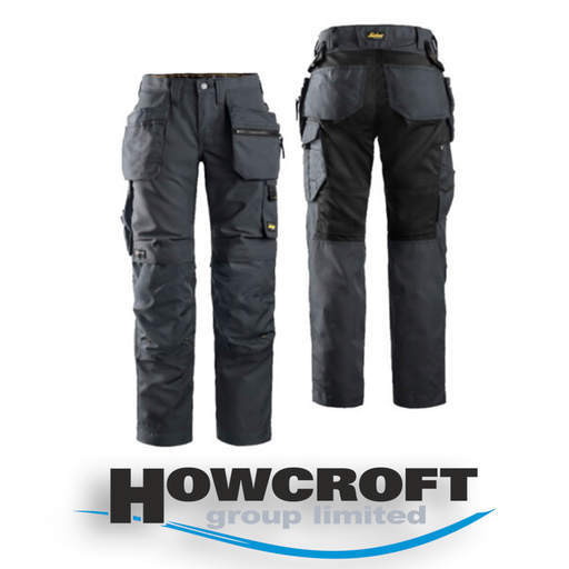 Snickers 6701 AllRoundWork Holster Work Womens Trousers Black 48 38 W 31 L