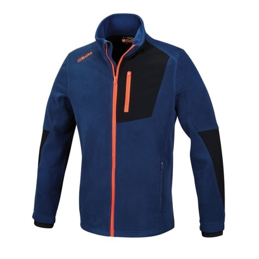 [7657B] BETA 7657B Stretch fleece sweater, long-zipped