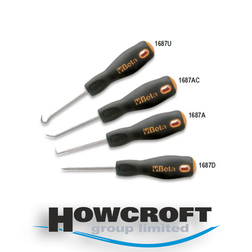 [1687/S4] BETA Tools 1687/S4 Set of 4 engineer’s precision scribers, with handles