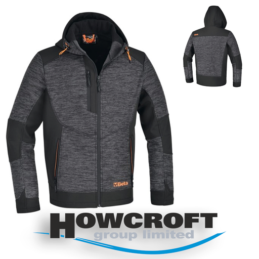 [7637G] BETA Tools 7637G Technical fleece sweatshirt with softshell fabric inserts