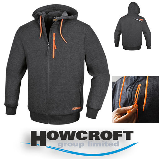 [7665G] BETA Tools 7665G Hoodie Hoody Jumper full zip waist + chest pockets XS - XXXL