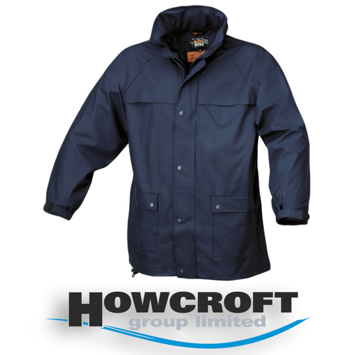 [7979] BETA 7979 Workwear Jacket waterproof BLUE PVC Tricot Foldaway hood S - XXXL